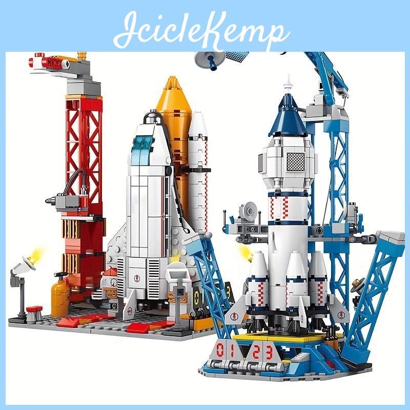 2 Космический Шаттл Ракета Модель Игрушки Строительные Блоки Детские DIY Строительные Игрушки Подарки Для Мальчиков И Девочек