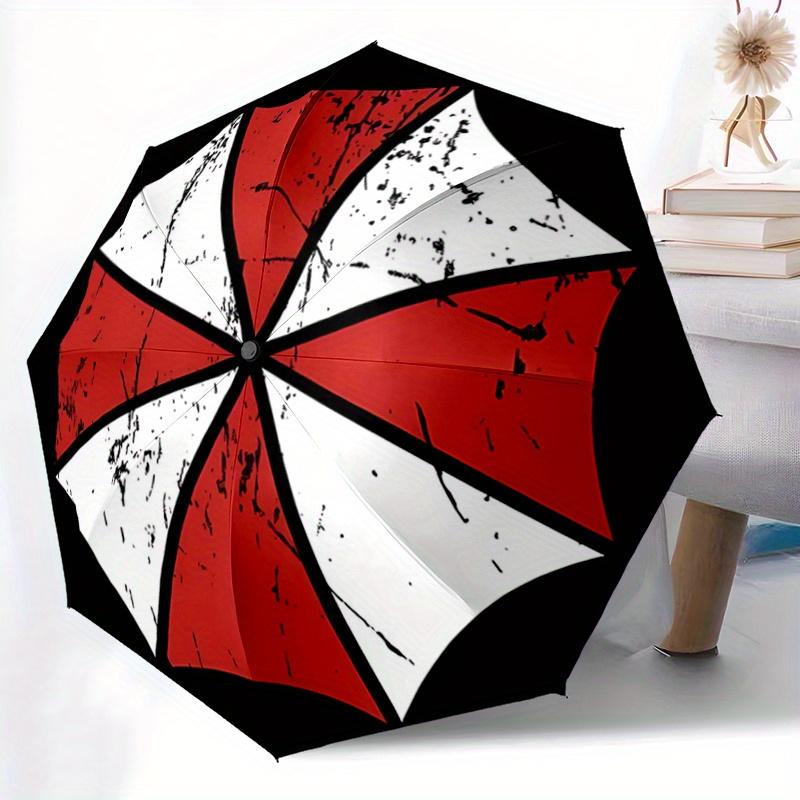 1pc Creative Resident Evil Automatic Opening and Closing Folding - A Good Choice for Gifts, Fashionable and Convenient Umbrella With Cute Cartoon