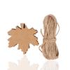 Packaging Label Decor Leaves Tags Handmade Hang Tag Maple and Leaf Shape Retro Blank Kraft Paper