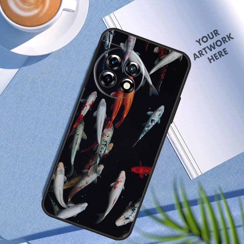 Чехол-картина с рыбой Кои для OnePlus 12 11 10 Pro 8T 9R 10R 10T 12R OnePlus Nord CE 2 Lite 2T 3 N20 N100