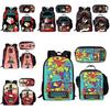 Bbq Ena Dream Pattern Printing Backpack Lunch Bag Pen Case Set For Student Gift