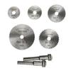 7Pcs HSS Circular Cutting Disc Saw Blades Pole Set Wood Rotary Drill Accessories