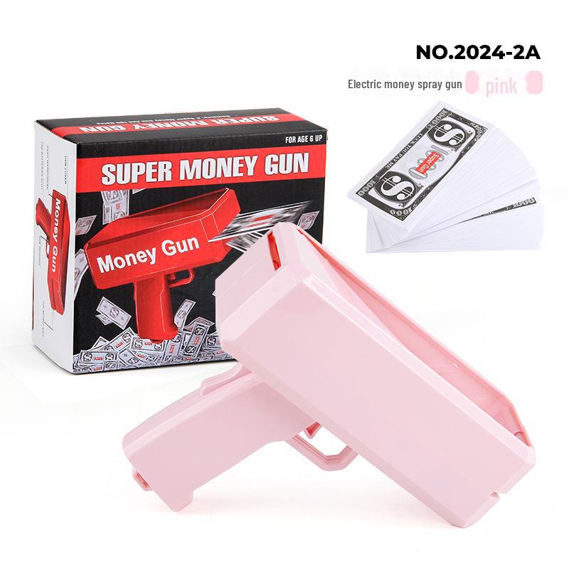 Уникальная игрушка-денежный пистолет для вечеринок и свадеб - стреляет купюрами долларов США