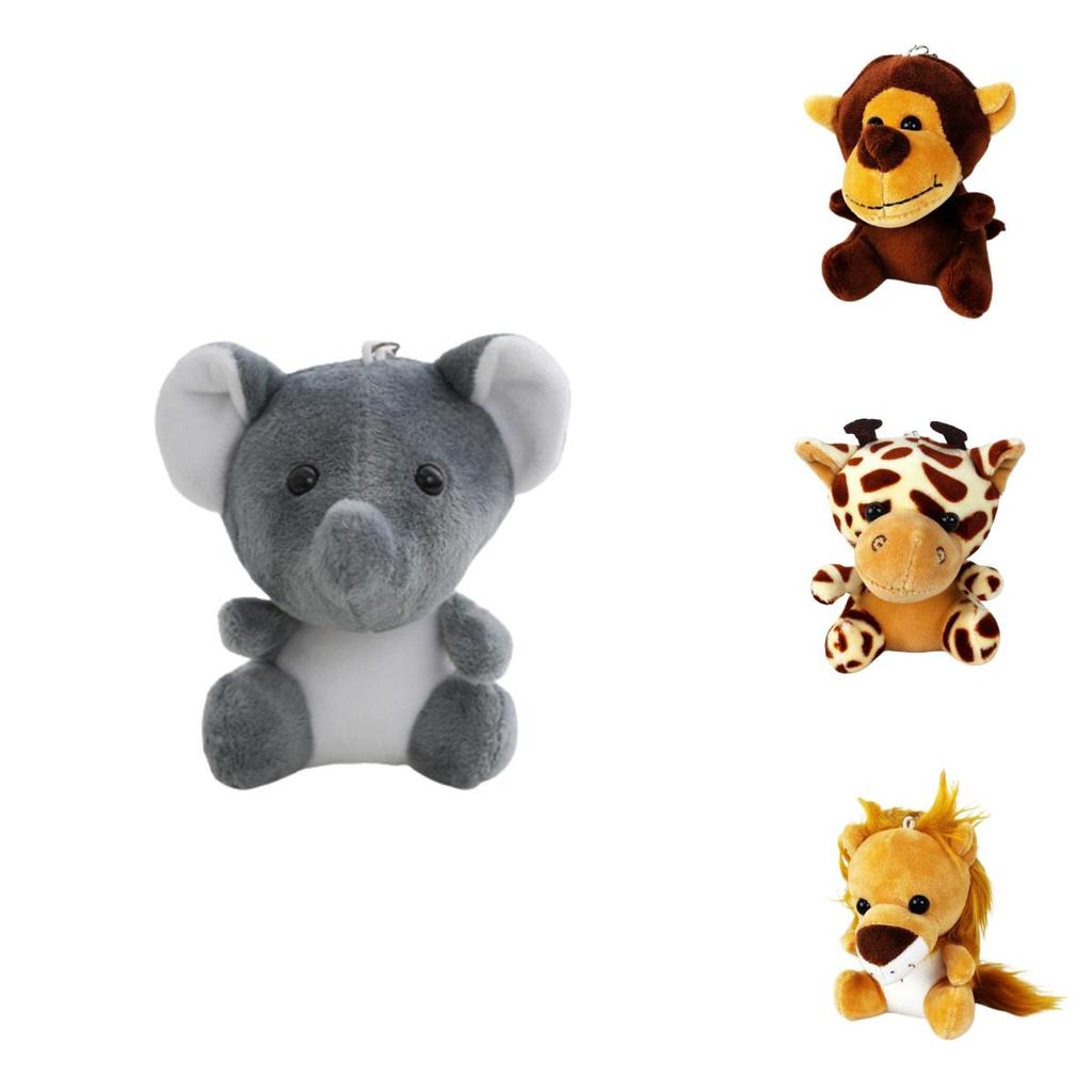 Оптовые куклы-игровые автоматы с лесными животными, плюшевые игрушки «Тигр и лев» четыре дюйма, брелоки, украшения и аксессуары, плюш, ПП хлопок, настраиваемые)