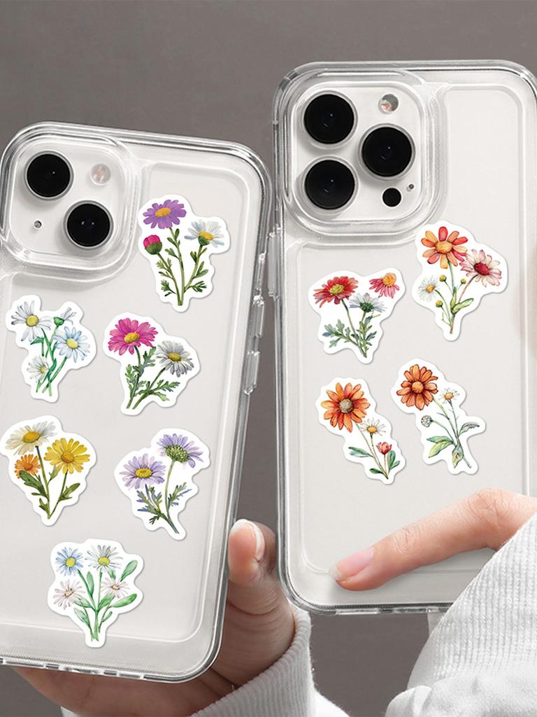500pcs/roll Daisy Roll Stickers Floral Decorations for Notebooks, Scrapbooks, and DIY Water Bottle Seals