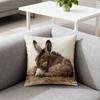 1/2 шт. Наволочка на декоративную подушку с рисунком осла, съемная, моющаяся, чехол на диванную подушку, 2D-печать, наволочка, универсальный домашний декор