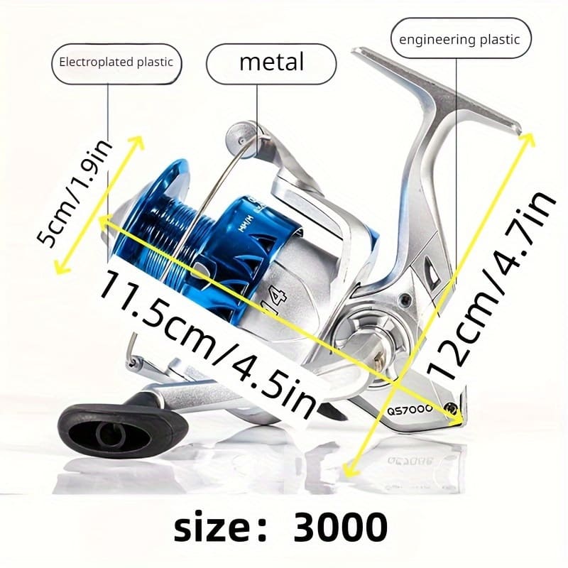 Спиннинговая катушка с высоким передаточным числом и плавной системой подшипников, подходит для морской и пресноводной ловли, байткастинговые катушки с высоким усилием разгрузки