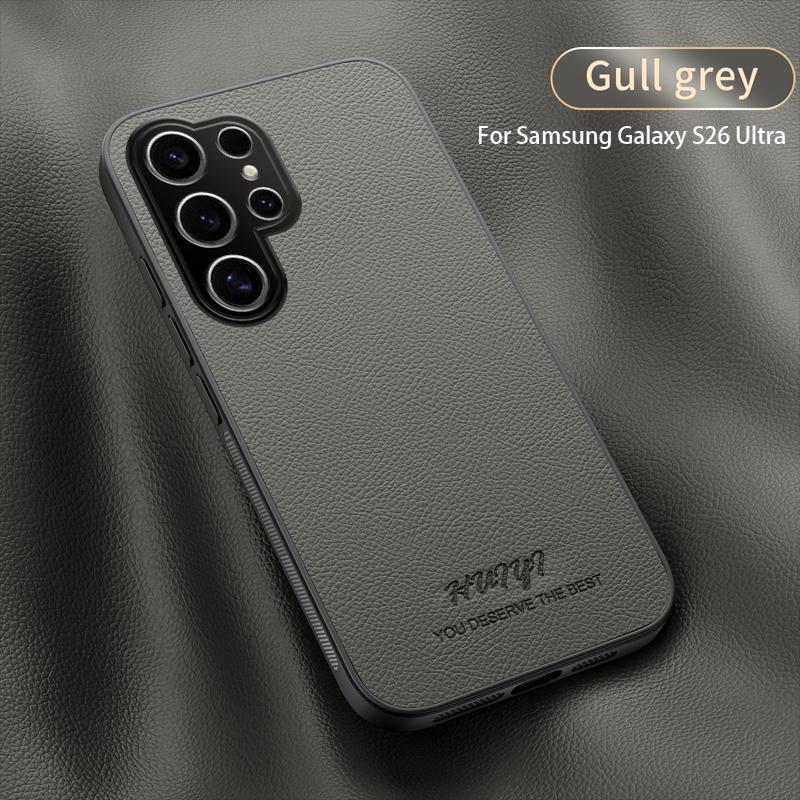 Деловой ретро-кожаный чехол со встроенным магнитом для Samsung Galaxy S26 Ultra S25 Plus, приятный для кожи, ударопрочный, защитный, тонкий чехол