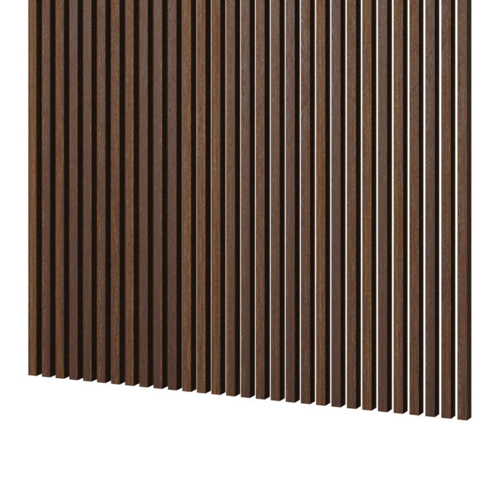 MDF Wall Slats 30x38 mm Walnut 12pcs 240 cm