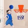 1 Set Silent Basketball Quick Rebound Low Noise Adults Kids Training Ball with Basket for Indoor Outdoor
