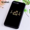 Krajews English Bulldog heartbeat TPU Phone Case Cover For iPhone 17 Air 16 15 14 plus 11 12 13 pro max coque Fundas