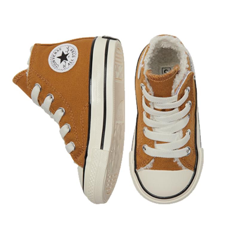 Converse Chuck Taylor All Star 1970s 1V Высокие кеды для малышей Коричневый Белый Младенец и малыш