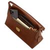 COACH Chelsea Cow Split Leather Shoulder Bag Large Women's Warm Brown CDT20-B4WBR
