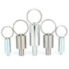 Factory Outlet Zinc-Plated Spring Pin Plunger Unthreaded Stainless/Carbon Steel Indexing Plungers With Pull Ring