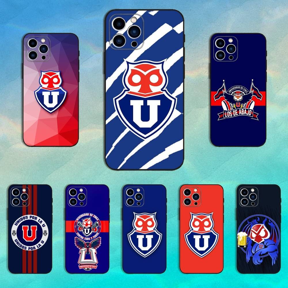 C-Chiles U-University-s Logo Phone Case For iPhone 16,15,14,13,12,11 Plus,Pro Max,XS,X,XR,SE,Mini,8,7,Soft Silicone Black Cover