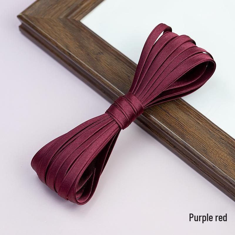 Лента-бант Hengmeihe Satin Cheongsam - 0,6 см, не требующая глажки, для аксессуаров одежды