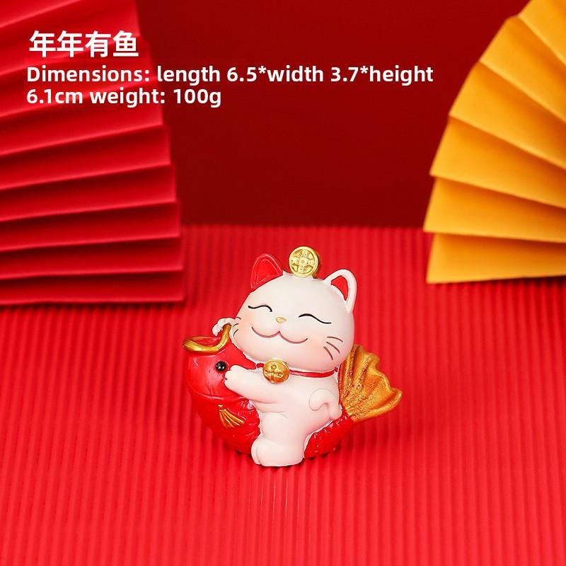 Милая подставка для мобильного телефона, украшение, милый манеки-неко из смолы, для офисного стола, милый подарок, украшение