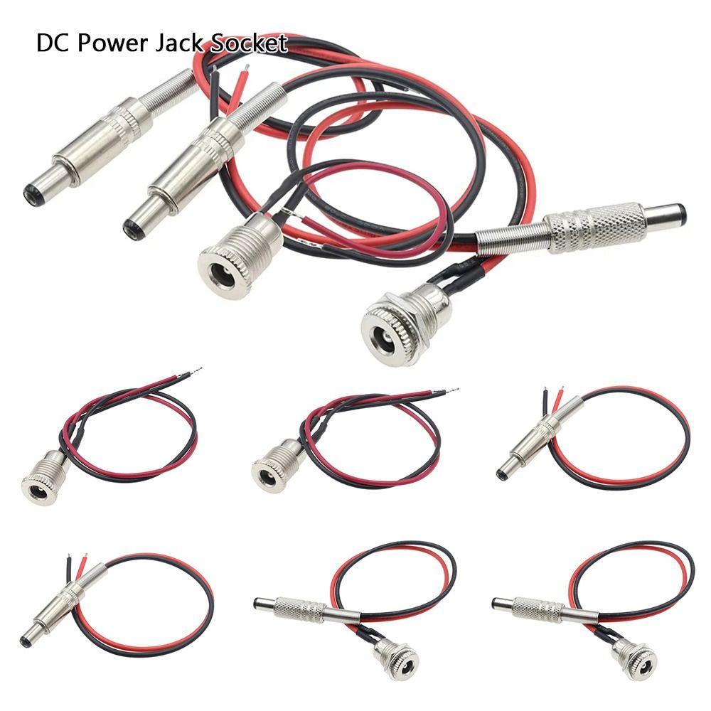 1Pcs 20cm Female Panel Mount Connector DC099 Power Plug Connector Adapter Wiring Assembly Accessory