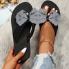 New Summer Flip-flops, Fashionable Women's Outerwear, Thick-soled Large-sized Bow Sandals