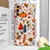 Забавный чехол для телефона с кленовым листом, тыквой и грибом для Samsung Galaxy A55 A54 A53 A14 A16 A36 A13 A15 A25 A07 5G, прозрачный мягкий чехол