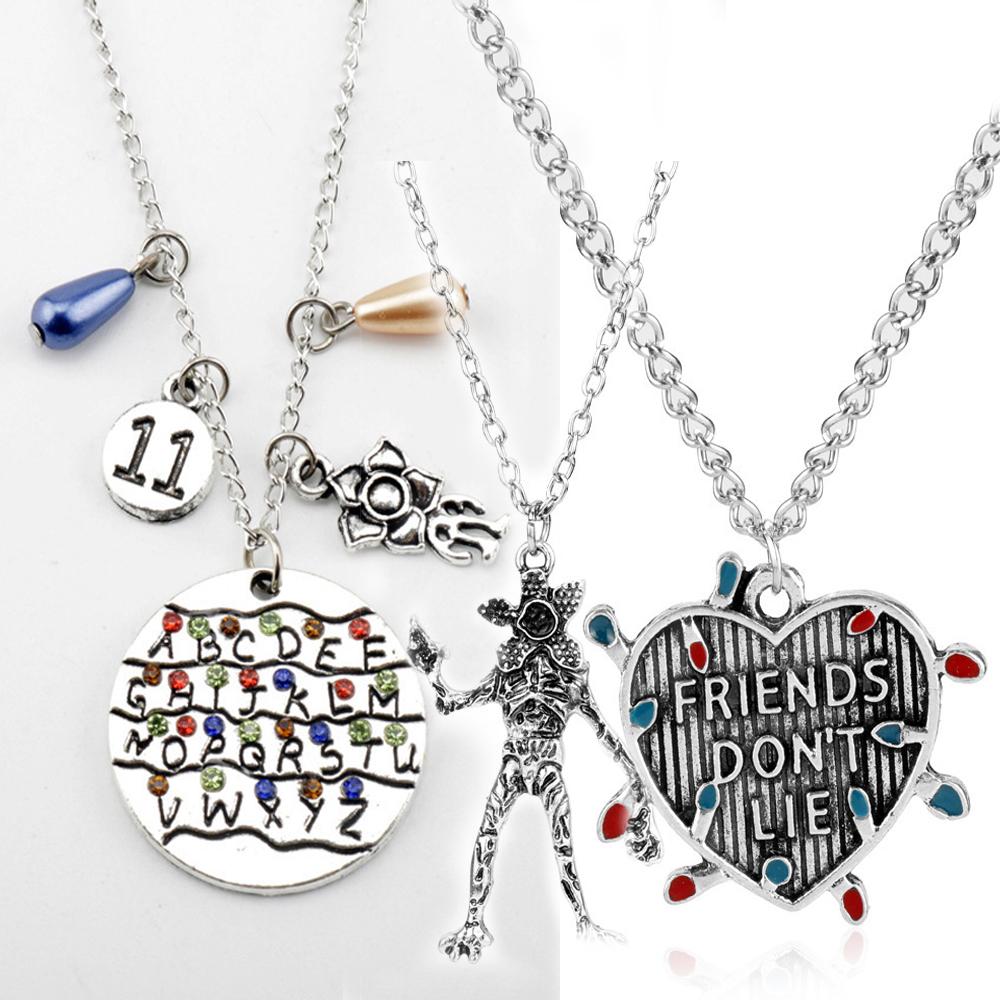 Movie Jewley "Friends Don't Lie" Run Lamp Star Choker Pendant Necklace enamel Charms fashion jewelry