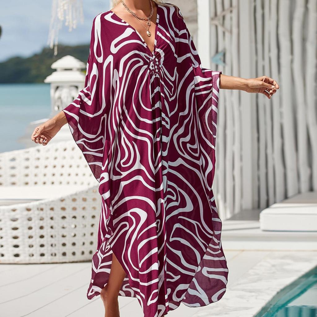 Women's Loose Plus Size Beach Cover Dress