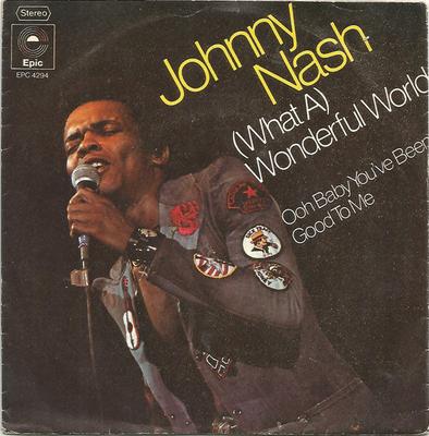 7-дюймовая пластинка JOHNNY NASH What A Wonderful World EPC4294 EPIC 1976 Нидерланды Регги Ска Даб Б/у