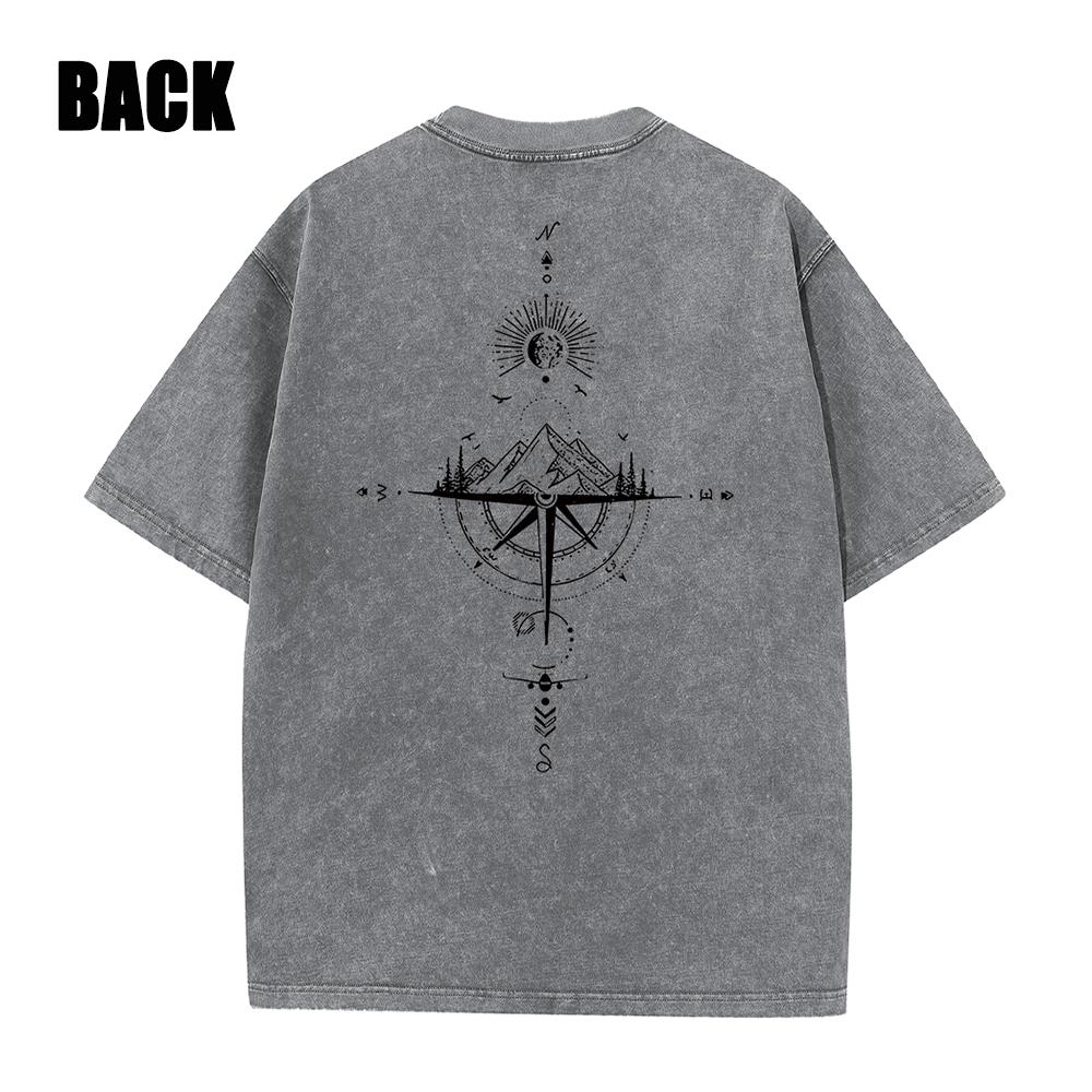 Y2k Men Washed Vintage Tshirt Black Streetwear Skull Graphic Print T Shirt Harajuku Tshirt Summer Short-sleeve Tees