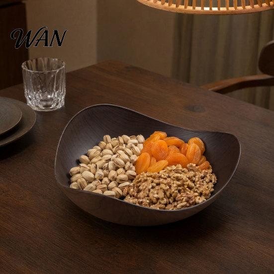 Food Storage Plate Fruit Plate, Large Capacity Stackable Snack And Dried Bowl for Durable Dish Kitchen Counter, Nut Tray Home Cafe Restaurant