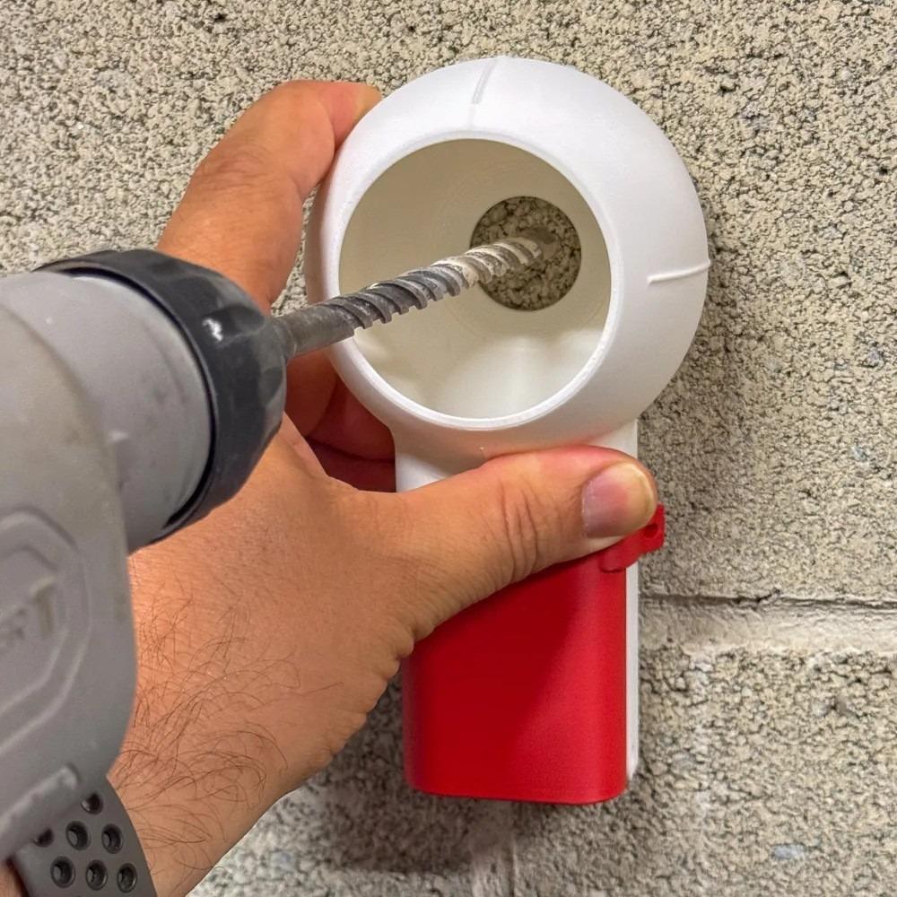 Нескользящая коробка для сбора пыли от сверления, многофункциональный направляющий инструмент для сверления, пылесборник для сверления, портативная коробка для сбора пыли при сверлении стен