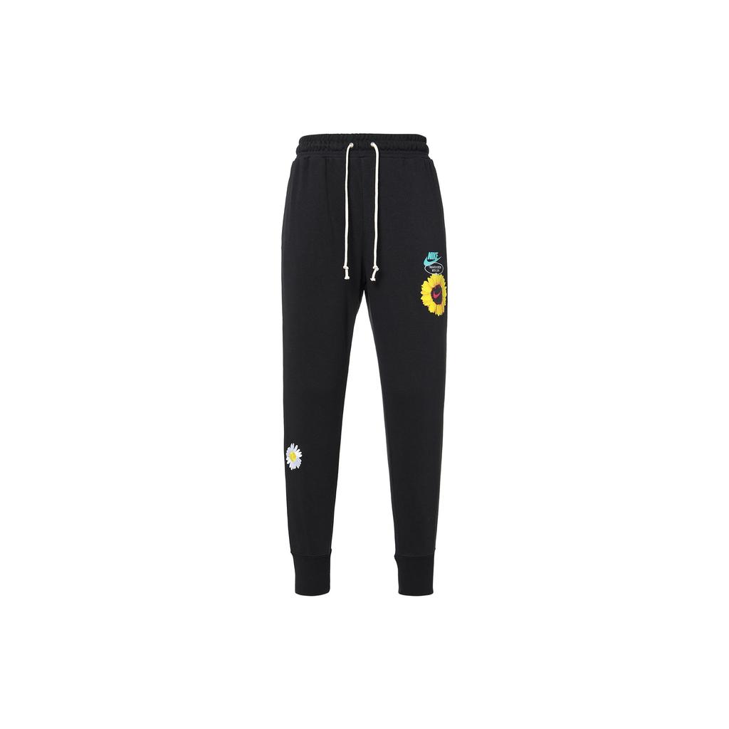 Nike Knitted Sweatpants Men's Black Moderate Cuffed Pants DM5013-010