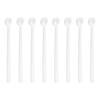 72-Pack Teaspoon-Shaped Micro Scoops, 150 Mg, Mini Powder Scoops, Mini Measuring Spoons for Cosmetic Powder and Coffee, White