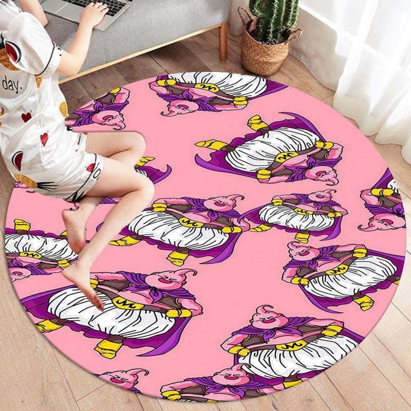 Majin Buu Round Area Rug Carpet Rug For Living Room Bedroom Sofa Playroom Decor Nonslip Floor Mat