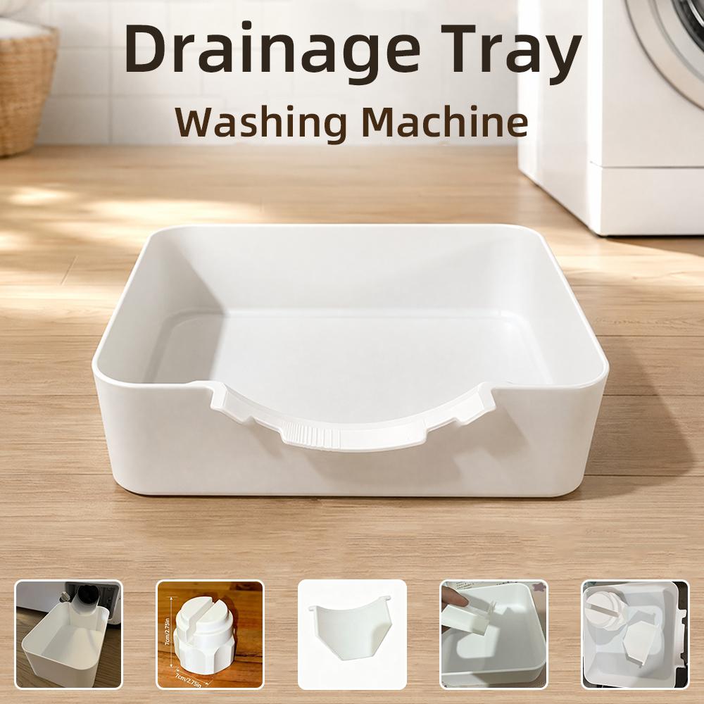 Washing Machine Drain Tray Water Catcher Basin Front Load Washer Pump Filter Drip Pan Cleaning Tool For LG Samsung