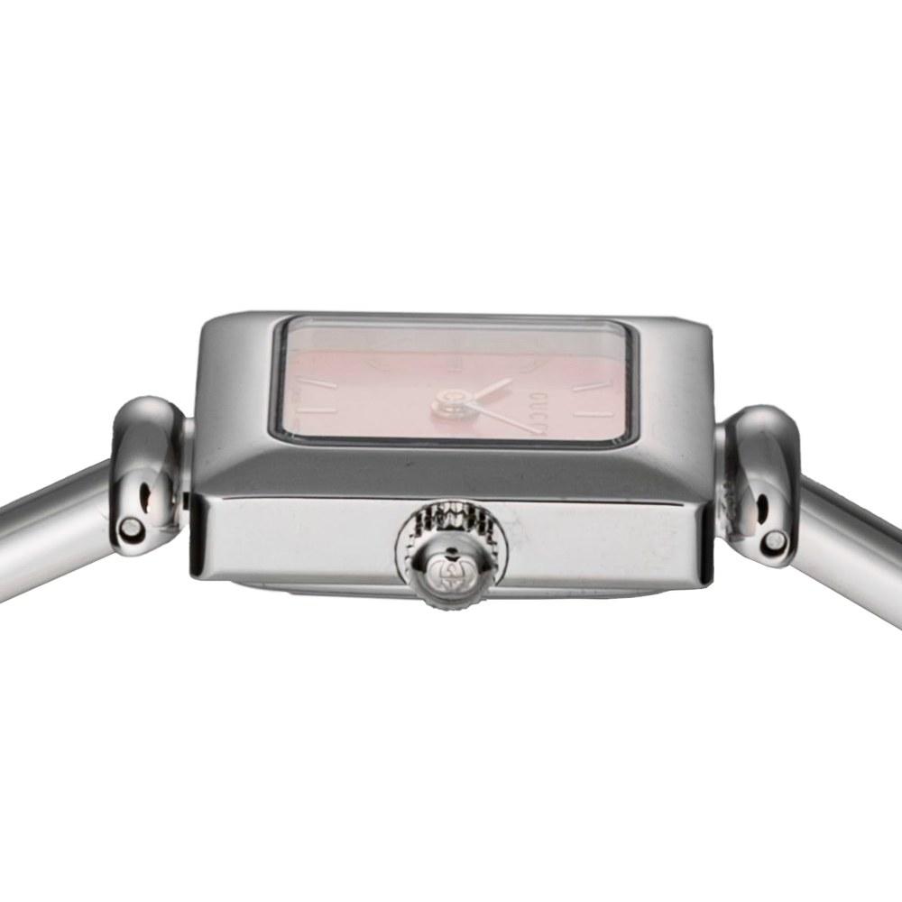 Gucci Женские наручные часы YA019519 1900 Розовый перламутровый циферблат Кварцевые Нержавеющая сталь