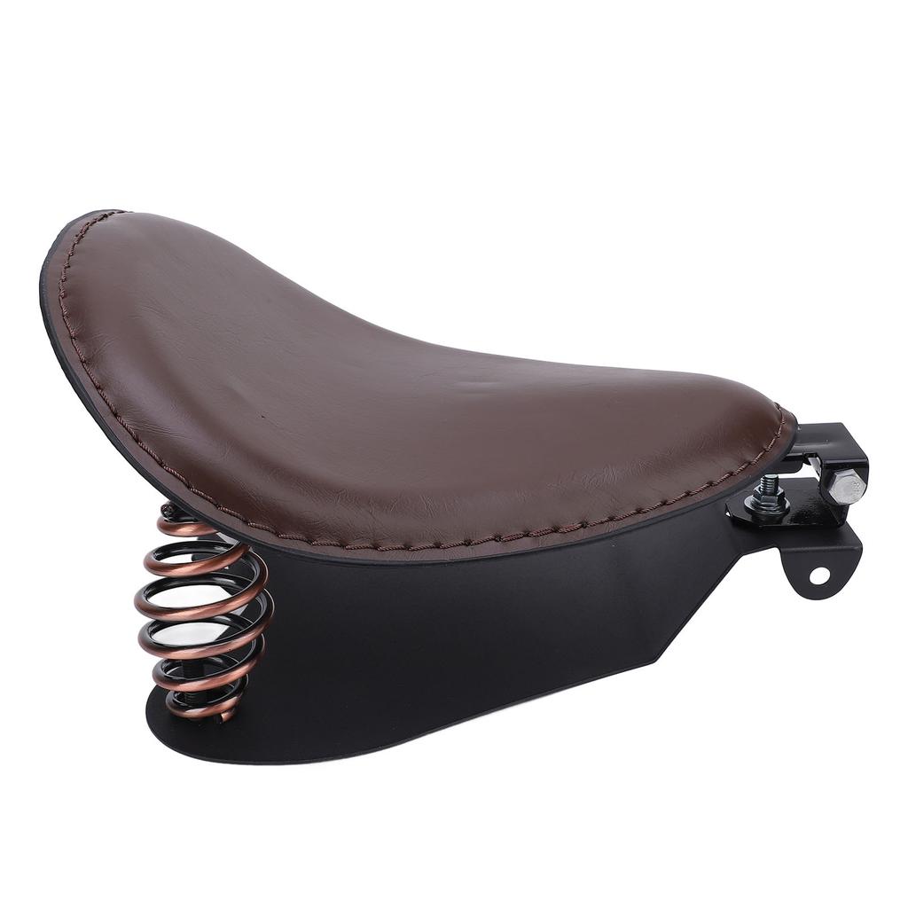 Motorcycle   Seat with Spring Bracket Kit Faux Leather Strong Support   Fit for Retro Motorcycle
