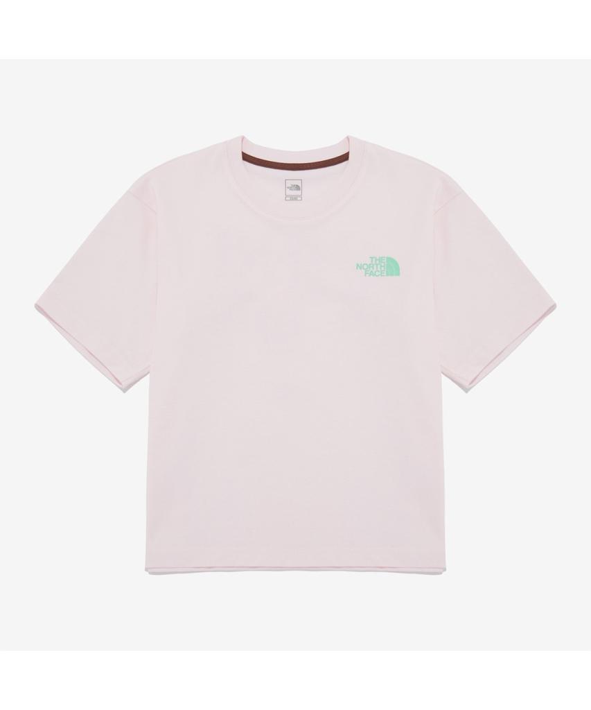 Noseupeiseu Nt7Ur42D Женская футболка с коротким рукавом и круглым вырезом The North Face Hangeul_Светло-розовый
