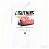 Pixar Trendy Casual Loose Fashion Shortsleeved Car Story Lightning McQueen Statistical Adult Tshirt