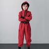 1 Set Jumpsuit with Belt And Gloves for Adults And Children Loose Pockets Zipper Closure One-piece Outfit Cartoon Cosplay Costume