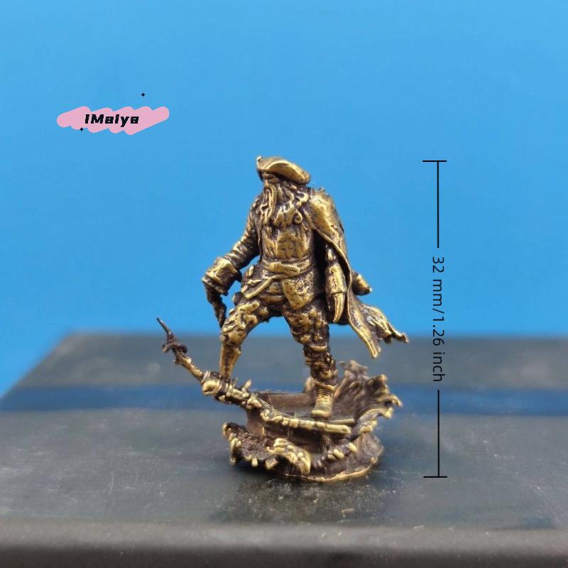 M-1шт Латунный Пиратский Монстр 1/64 Фигурка Миниатюрная Модель для Ландшафтного Дисплея Мини-Фигурки Настольные Украшения Для Дома Офиса