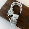 Korean Style Lace Hair Band Ribbon Hair Hoop Temperament Bow Headband  Girls