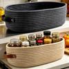 Bathroom Storage Basket 2 Pieces Desktop Organizer with Handles  Toy Storage container Decor case for Towel Paper Home
