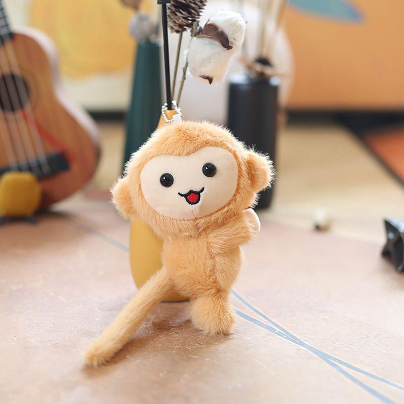 13 см Милая маленькая обезьянка подвеска милый брелок в виде животного мягкая плюшевая игрушка кукла девочка мальчик подарок на день рождения Рождество