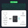 Bluetooth 5.4 аудио передатчик приемник 3.5 мм AUX USB U-диск TF карта воспроизведения беспроводной адаптер стерео музыка с микрофоном для автомобиля ТВ ПК