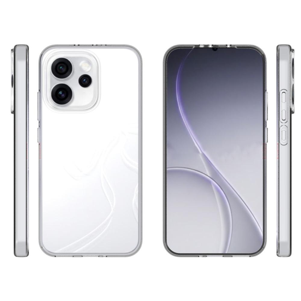 Для Oppo Reno15 Pro 5G (Глобальный)/Reno15 5G (Китай) Прозрачная задняя крышка телефона из ТПУ, устойчивая к водяным знакам