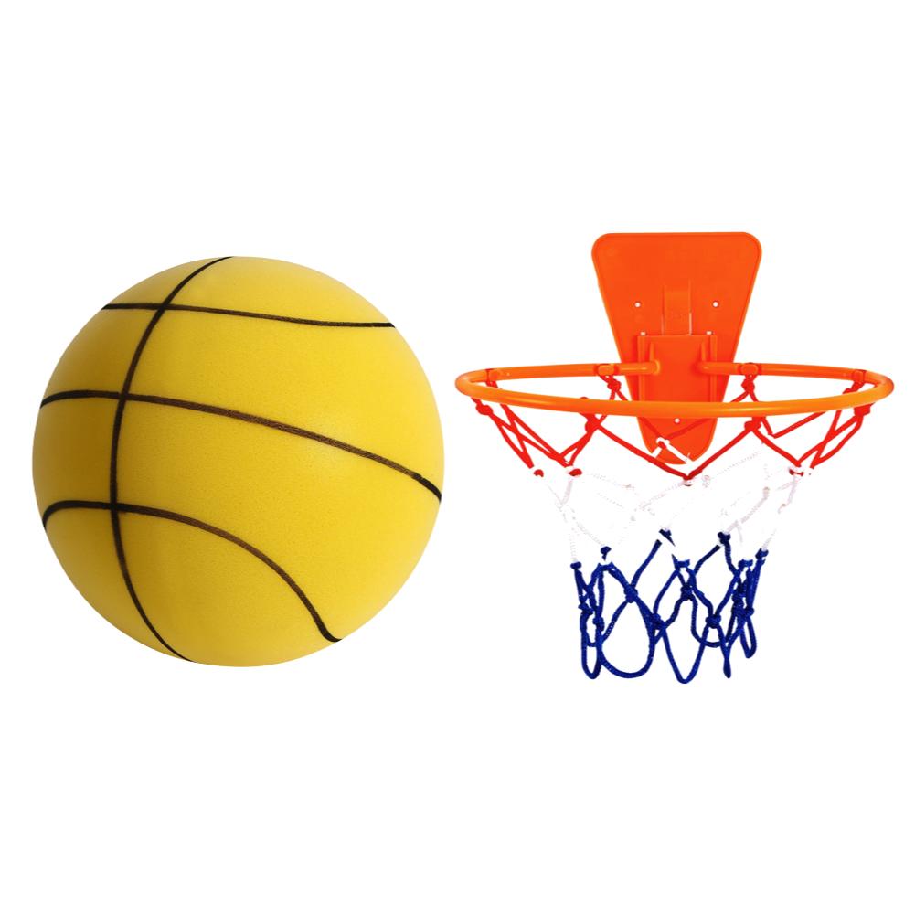 Бесшумный баскетбольный мяч из пены Размер 7/5 Рифленый безвоздушный пенопластовый баскетбольный мяч для тихого дриблинга, тренировок в помещении, бесшумный отскок