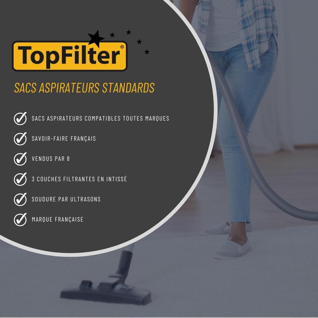 Набор из 8 мешков для пылесосов Philips Tornado Electrolux TopFilter арт.. 6706950