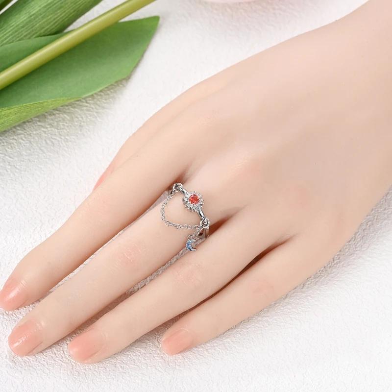 Adjustable Rings 925 Sterling Silver Shell Pearl Clover Feather Open Rings for Women Female Original Engagement Jewelry