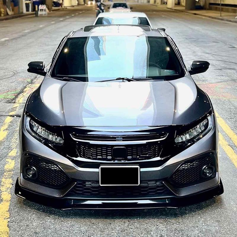 Передний бампер сплиттер губа диффузор обвес спойлер защита для Honda Civic 10-го поколения FK7 Хэтчбек SI 2- и 4-дверный 2016-2021