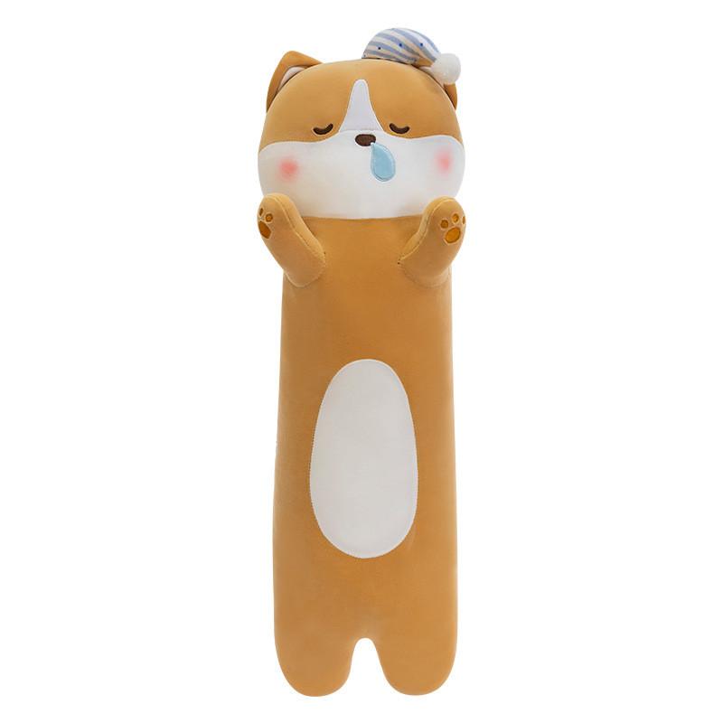Cap Shiba Sleeping Inu Dog Plush Toy Stuffed Pillow Animal Doll Decor Bedroom